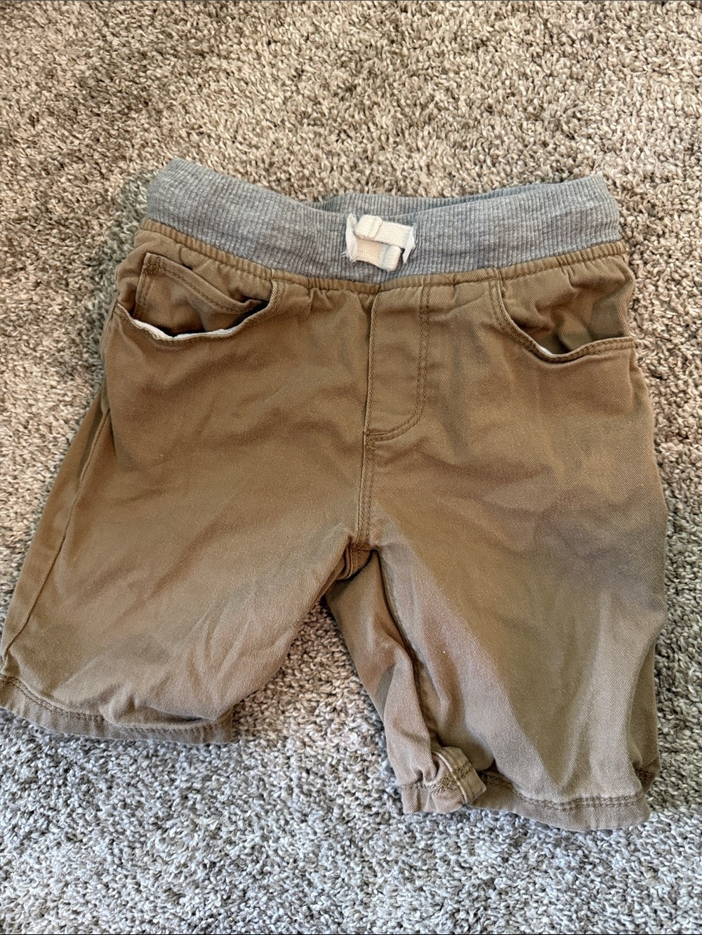 Boys Old Navy Drawstring Waist Brown Shorts